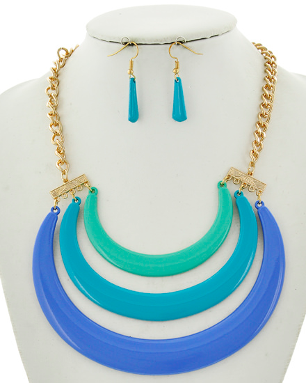 Layers Necklace and Earrings Set