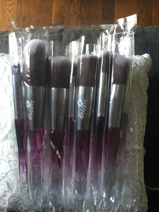 Purple Diamond 10 piece Brush set